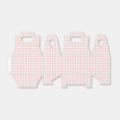 Some Bunny is One Roze Gingham Verjaardag Bedankdoosjes (Uitgevouwen)