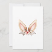 Some Bunny is One Uitnodiging, Bunny One Feest, 1e Kaart (Achterkant)