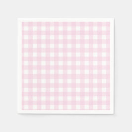 Some Bunny is One Verjaardag Roze Gingham Konijn Servet