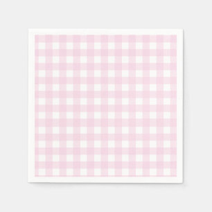 Some Bunny is One Verjaardag Roze Gingham Konijn Servet