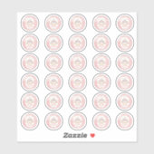 Some Bunny is Turning One 1st Birthday 0.75" Favor Sticker (Vel)