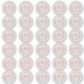 Some Bunny is Turning One 1st Birthday 0.75" Favor Sticker (Voorkant)