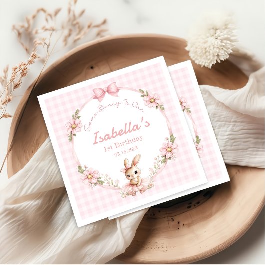 Some Bunny is Turning One 1st Birthday Servet