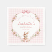 Some Bunny is Turning One 1st Birthday Servet (Voorkant)