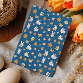 Some Bunny is Turning One Blue Easter Birthday Kaart