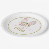 Some Bunny is turning ONE (Bunny Ears) Papieren Bordje (Gekanteld)