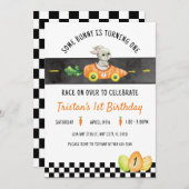 Some Bunny is Turning One, Paashaas Race Kaart (Voorkant / Achterkant)