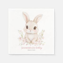 Some Bunny is Turning One Paper Napkins Servet