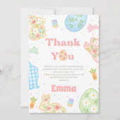 Some Bunny is Turning One Pastel Birthday Bedankkaart (Voorkant)
