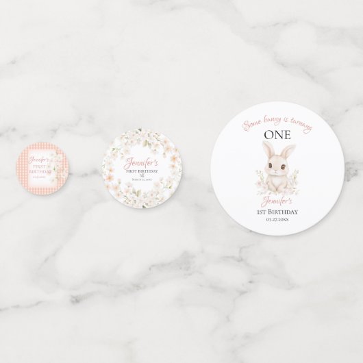 Some Bunny is Turning One Table Confetti (Voorkanten)