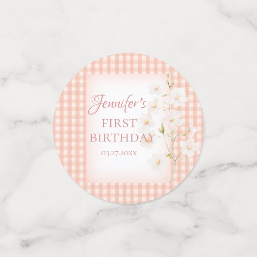 Some Bunny is Turning One Table Confetti (Kleine voorkant)