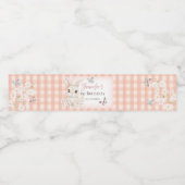 Some Bunny is Turning One Water Bottle Labels Waterfles Etiket (Enkel label)