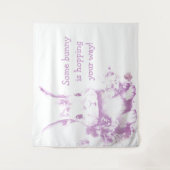 Some Bunny komt naar Your Way Baby shower Wandkleed (Voorkant)