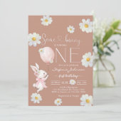 Some Bunny Little Bunny First 1st Birthday Kaart (Staand voorkant)