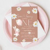 Some Bunny Little Bunny First 1st Birthday  Kaart