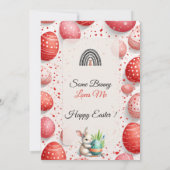 Some Bunny Loves Me Egg Hunt Little Kids Spring Kaart (Achterkant)
