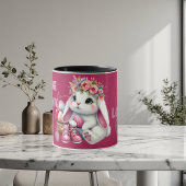 Some Bunny Loves Me Whimsical Spring Personalized Mok