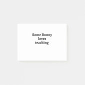 Some bunny loves teaching post-it® notes (Voorkant)