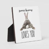 Some Bunny Loves You – Cute Rabbit Mug for Bunny  Fotoplaat (Voorkant)
