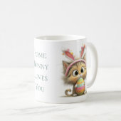 Some Bunny Loves You Easter Cat Mug Koffiemok (Voorkant rechts)