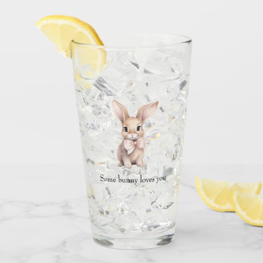 Some Bunny Loves You Glas (Voorkant ijs)