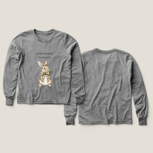 Some Bunny Loves You Green Bow Easter (Voorkant /achterkant)