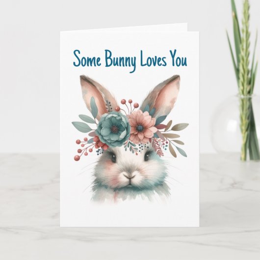 Some Bunny Loves You Greeting  Kaart (Voorkant)