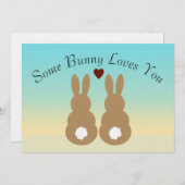 Some Bunny Loves You Kaart (Voorkant / Achterkant)