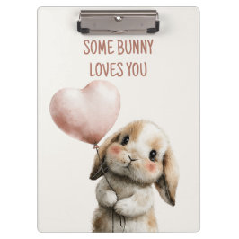 Some Bunny Loves You met Hart Ballon Klembord