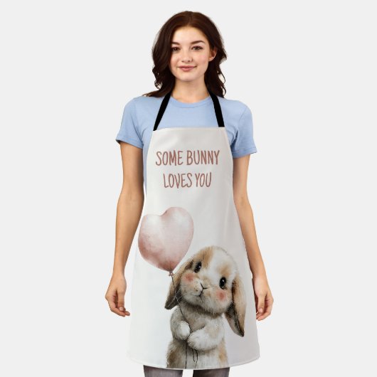 Some Bunny Loves You met Hart Ballon Schort (Gedragen)