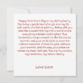 Some Bunny Loves You met Liebesbrief Kaart (Achterkant)