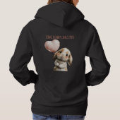 Some Bunny Loves You with Heart Balloon Hoodie (Achterkant)