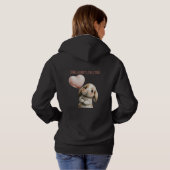 Some Bunny Loves You with Heart Balloon Hoodie (Achterkant volledig)