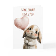 Some Bunny Loves You with Heart Balloon