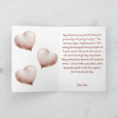 Some Bunny Loves You with Heart Balloon Kaart (Binnen)