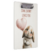 Some Bunny Loves You with Heart Balloon Klembord (Rechts)