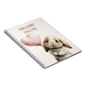 Some Bunny Loves You with Heart Balloon Notitieboek (Rechterzijde)