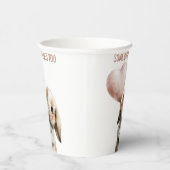 Some Bunny Loves You with Heart Balloon Papieren Bekers (Rechts)