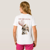 Some Bunny Loves You with Heart Balloon T-shirt (Achterkant volledig)