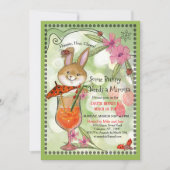 Some Bunny Needs a Mimosa Easter Brunch Invitation Kaart (Voorkant)