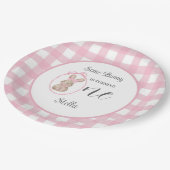 Some Bunny Paper Plate 1st Birthday Party Papieren Bordje (Gekanteld)
