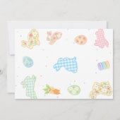 Some Bunny Pastel Floral 3rd Birthday Photo Kaart (Achterkant)