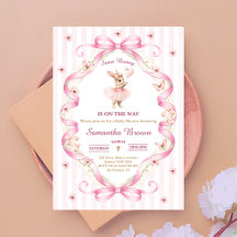 Some Bunny Roze Strik Das Baby Shower