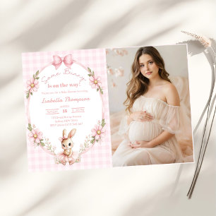 Some Bunny Schattige Baby Shower Foto Kaart
