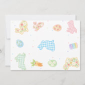 Some Bunny So Hoppy To Be Four Pastel Birthday Kaart (Achterkant)