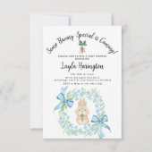 Some Bunny Special Is Coming Wreath Baby Shower  Kaart (Voorkant)