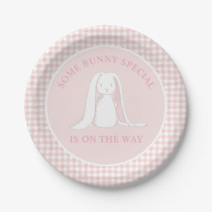 Some Bunny Special is onderweg Baby Shower Papieren Bordje