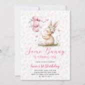 Some Bunny spring Birthday Party  Kaart (Voorkant)