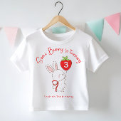 Some Bunny Strawberry Roze Verjaardagsfoto