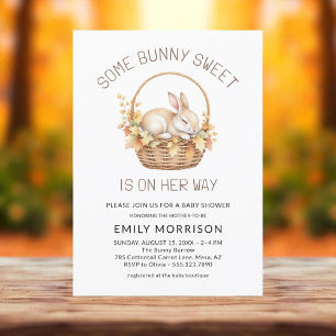 Some Bunny Sweet Girl Herfst Baby Shower Kaart
